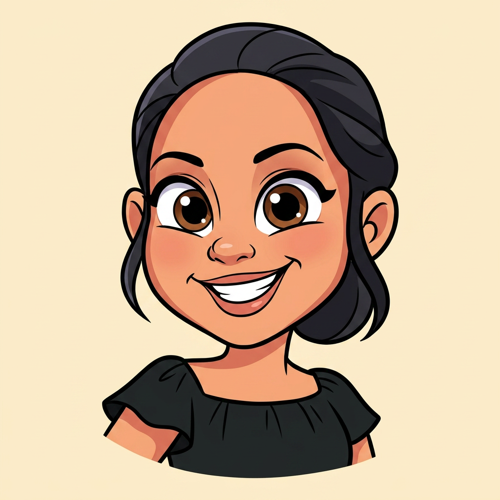 Caricature of Jenna Gallanosa