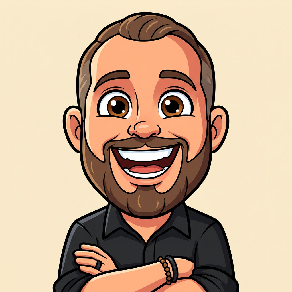 Caricature of Ryan Lotz